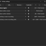 ShareX hotkey settings